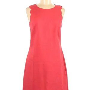 J.Crew Scalloped Shift Dress - Coral